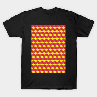 3D Cube Pattern T-Shirt